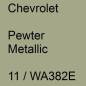 Preview: Chevrolet, Pewter Metallic, 11 / WA382E.